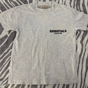 Fear of God Essentials Heather Gray Kids Tee